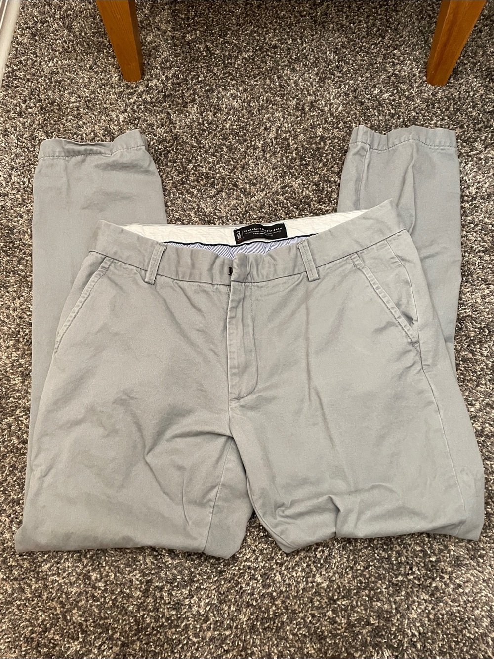 Light Gray Men's Stretch Chino Pants - Timeless Casual Wear